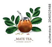 Green Mate Tea Leaves And...