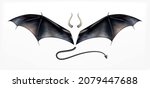 bat daemon composition with... | Shutterstock .eps vector #2079447688