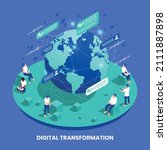 digital transformation and... | Shutterstock .eps vector #2111887898