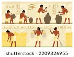 ancient egypt society set of...