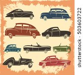 retro car models collection... | Shutterstock .eps vector #503603722