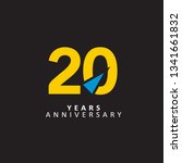 20 year anniversary vector... | Shutterstock .eps vector #1341661832
