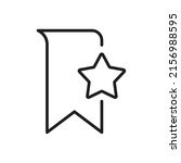 bookmark with star icon design. ... | Shutterstock .eps vector #2156988595