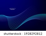 abstract flowing line digital... | Shutterstock .eps vector #1928292812