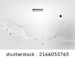 abstract flow line digital... | Shutterstock .eps vector #2166053765