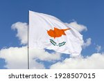 Cyprus Flag Isolated On Sky...