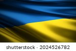3d Illustration Flag Of Ukraine....