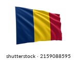 3d Illustration Flag Of Chad....