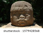 Colossal Head  Olmec Mexican...