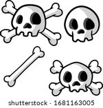 Human Skull And Crossbones....