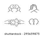 friendship icons | Shutterstock .eps vector #295659875