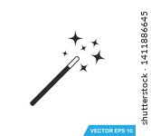 magic wand icon vector template | Shutterstock .eps vector #1411886645