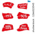 sell red grunge icon paint... | Shutterstock .eps vector #1266323545