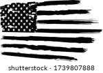 usa flag. distressed american... | Shutterstock .eps vector #1739807888