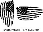 usa flag   distressed american... | Shutterstock .eps vector #1751687285