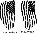 usa flag   distressed american... | Shutterstock .eps vector #1751687288