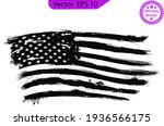 usa flag. distressed american... | Shutterstock .eps vector #1936566175