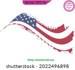 usa flag. distressed american... | Shutterstock .eps vector #2022496898