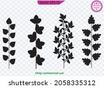 forest fern eucalyptus art... | Shutterstock .eps vector #2058335312