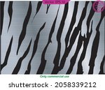 zebra silver print. fashion... | Shutterstock .eps vector #2058339212