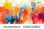 abstract colorful oil painting... | Shutterstock . vector #1040210842