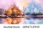 Oil Painting Colorful Autumn...