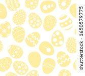 easter eggs  seamless... | Shutterstock .eps vector #1650579775