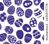 easter eggs  seamless... | Shutterstock .eps vector #1650579778