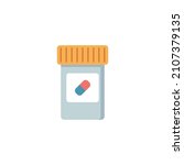 pill bottle with various pills... | Shutterstock .eps vector #2107379135