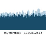 modern city skyline vector... | Shutterstock .eps vector #1380812615