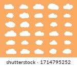 set of cloud icons vector... | Shutterstock .eps vector #1714795252