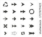 set of black vector arrows... | Shutterstock .eps vector #1727879425