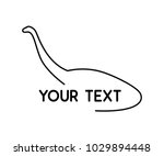 dinosaur animal line logo... | Shutterstock .eps vector #1029894448