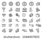 finance hand drawn icon design... | Shutterstock .eps vector #1068407852