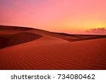 Red sand dune at Mui Ne Vietnam 