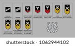 navy enlisted rank insignia  ... | Shutterstock .eps vector #1062944102