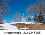 Small photo of Massachusetts, United States-February 24, 2021: Revolutionary war memorial Sudbury