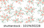 beautiful geometric flowers... | Shutterstock .eps vector #1019650228