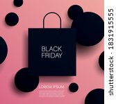 black friday vector banner or... | Shutterstock .eps vector #1831915555