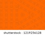 brown kaleidoscopic effect with ... | Shutterstock . vector #1219256128