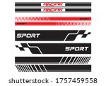  vector sports stripes for the... | Shutterstock .eps vector #1757459558