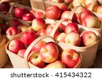 Fresh Baskets Of Apples from Farmers Market