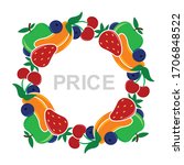 food price tag. vector... | Shutterstock .eps vector #1706848522
