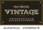 vintage decorative font.... | Shutterstock .eps vector #1434890678