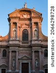 San Prospero basilica facade. Reggio Emilia. Italy