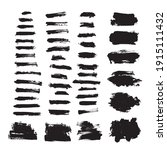 vector black paint brush stroke.... | Shutterstock .eps vector #1915111432