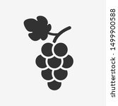 Grapes Icon. Grapevine With...