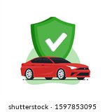 auto safety concept. car... | Shutterstock .eps vector #1597853095