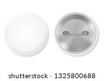badge pin blank label template... | Shutterstock .eps vector #1325800688