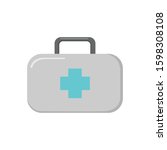 medicine box simple... | Shutterstock .eps vector #1598308108
